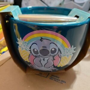 Disney Stitch Ceramic Ramen Bowl with Chopsticks
